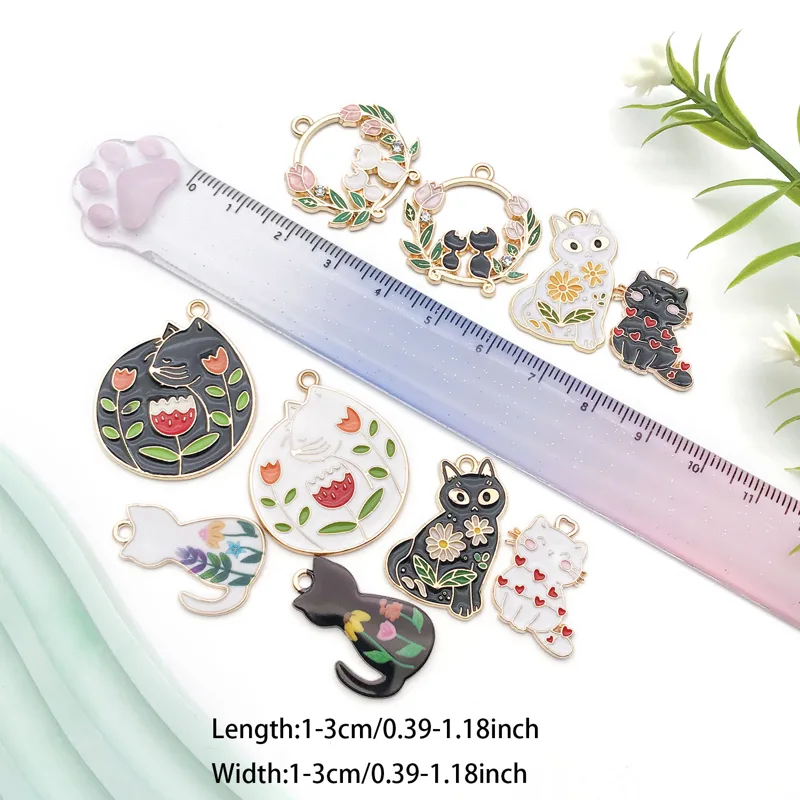 Juego de dijes de gato popular - Resin Art Bracelet reseña y precio