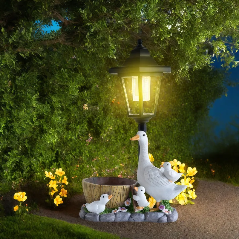 Luz nocturna de pato Solar, es - Resin Art And Decor reseña y precio