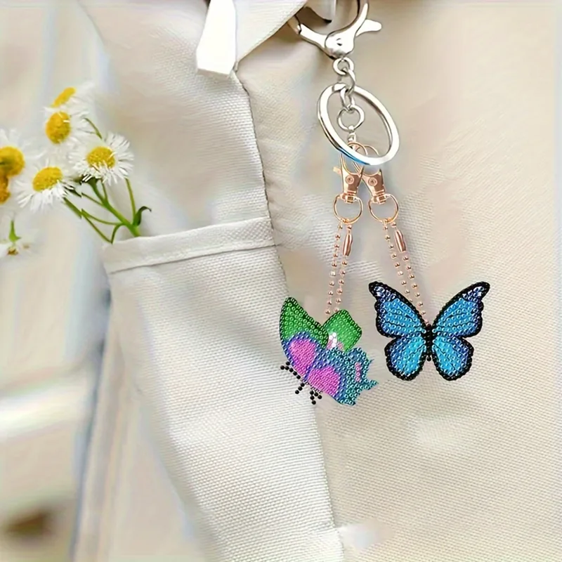 Set de 6 Llaveros de Diamantes - Resin Art A Keychain reseña y precio