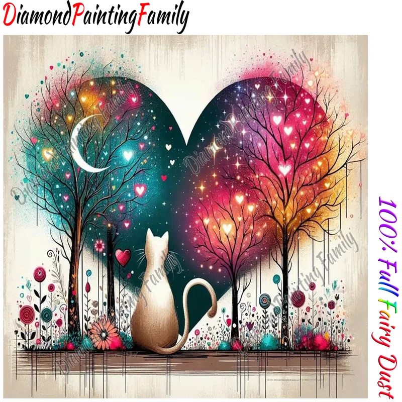 Pintura de diamante familiar,  - Resin Art Heart reseña y precio