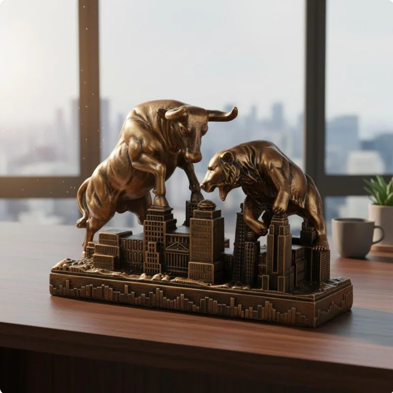 Estatua Motivacional de Toro y - Resin Art Business reseña y precio