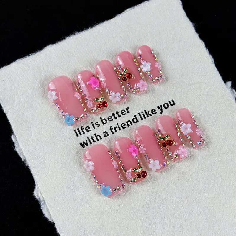 10 piezas de uñas postizas de  - Resin Art And Deco reseña y precio