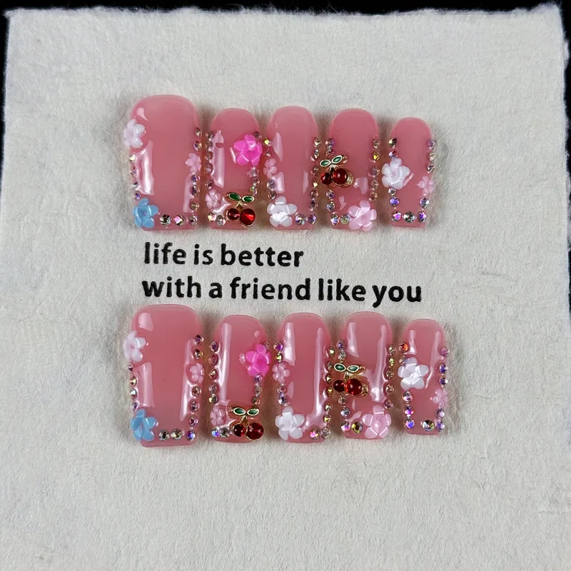 10 piezas de uñas postizas de  - Resin Art And Deco reseña y precio