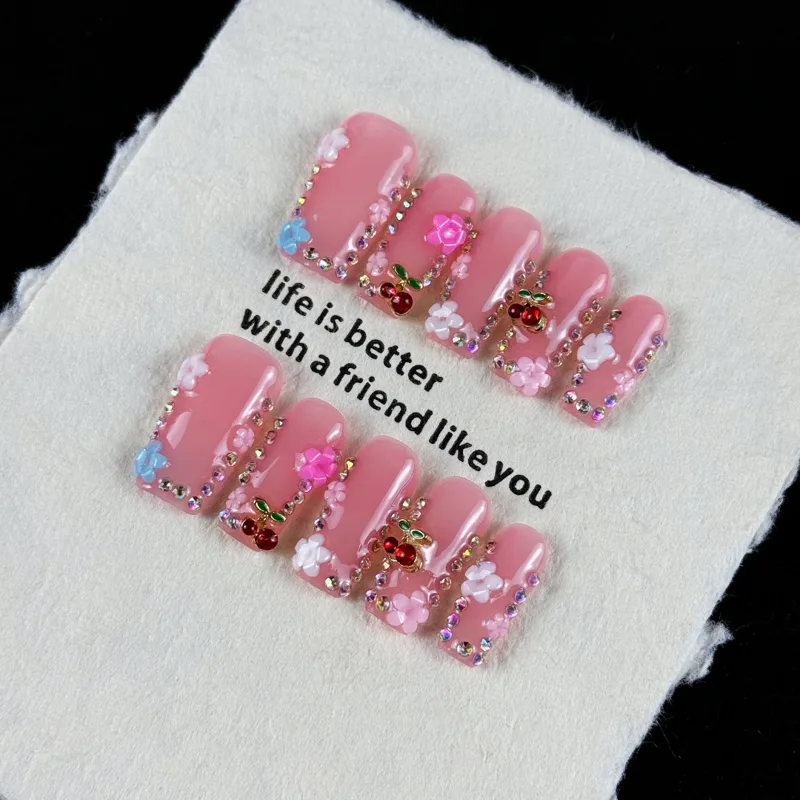 10 piezas de uñas postizas de  - Resin Art And Deco reseña y precio