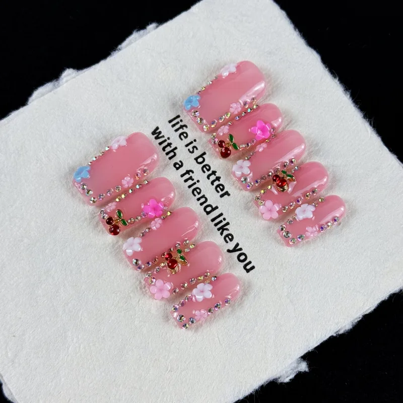 10 piezas de uñas postizas de  - Resin Art And Deco reseña y precio
