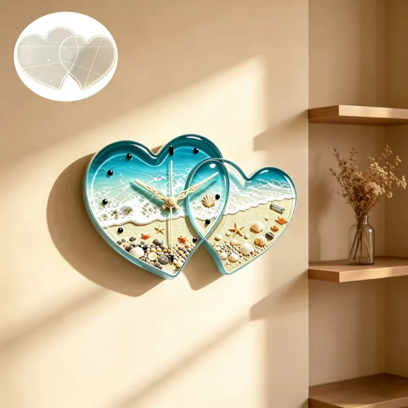 Molde de silicona de resina co - Resin Art Heart reseña y precio
