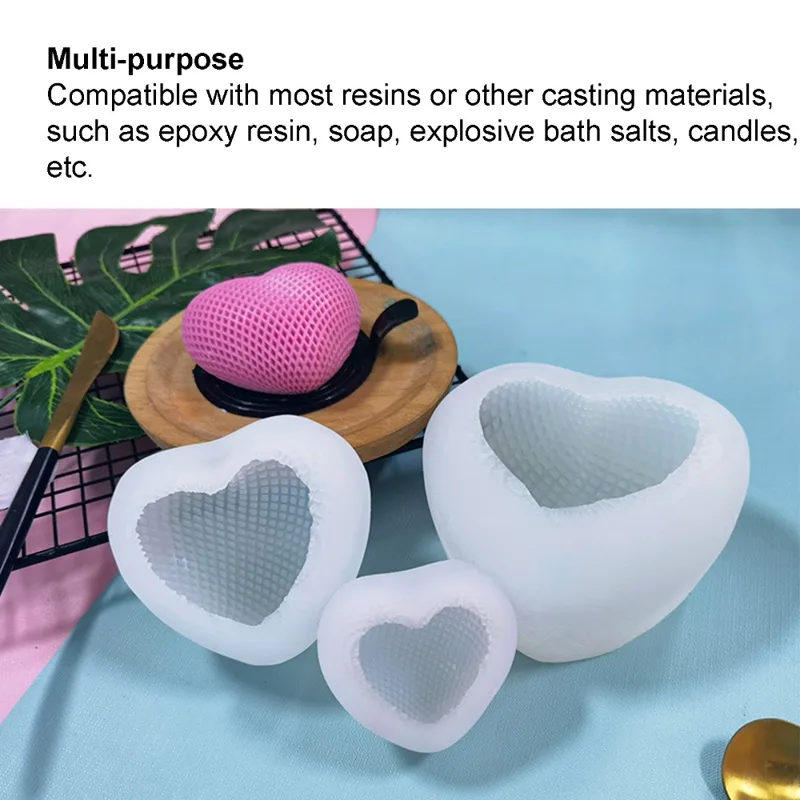 Molde de silicona reutilizable - Resin Art Heart reseña y precio