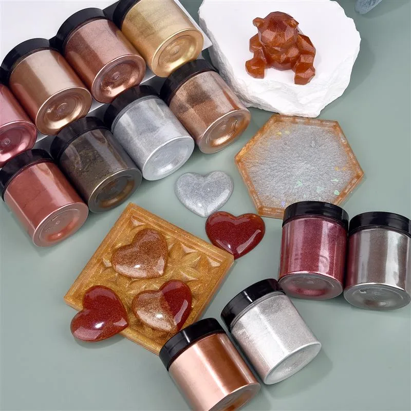 50g brillo metálico oro plata  - Resin Color Paste reseña y precio