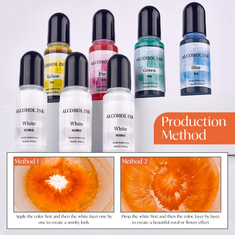 10ml de pigmento de resina epo - Resin Art Alcohol Ink reseña y precio
