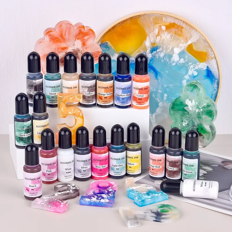10ml de pigmento de resina epo - Resin Art Alcohol Ink reseña y precio