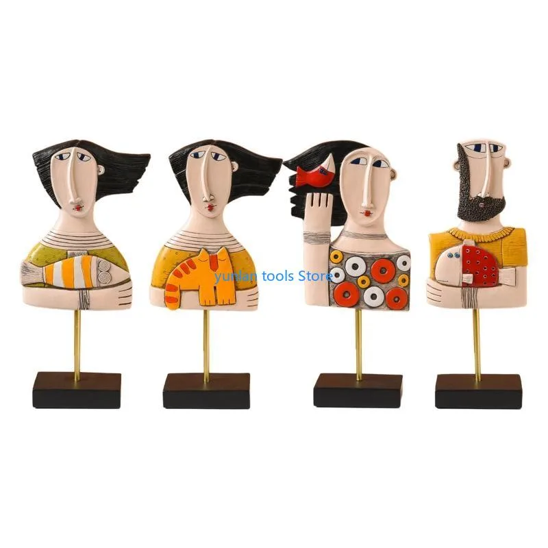 50 Face Art Statue Sculpture R - Resin Art Studio reseña y precio