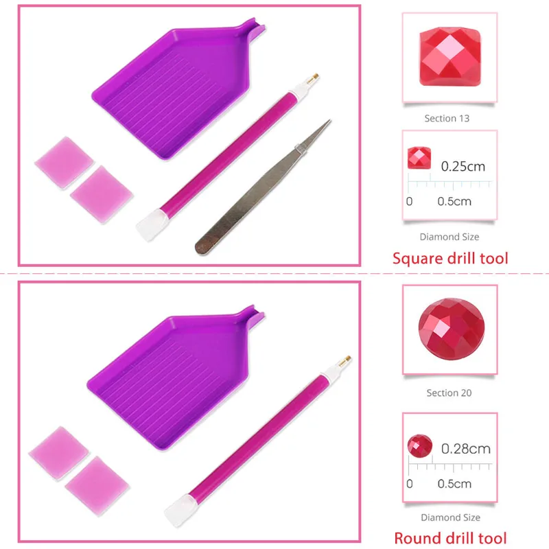 Momoart bordado de diamantes b - Resin Art Equipment reseña y precio
