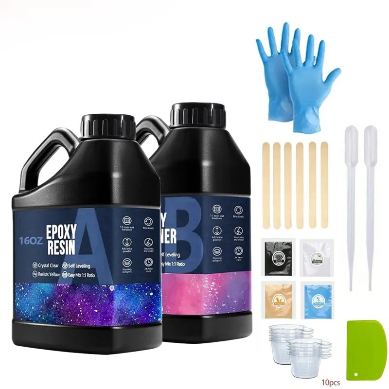 Kit de resina Epoxy transparen - Resin Art And Jewelry reseña y precio