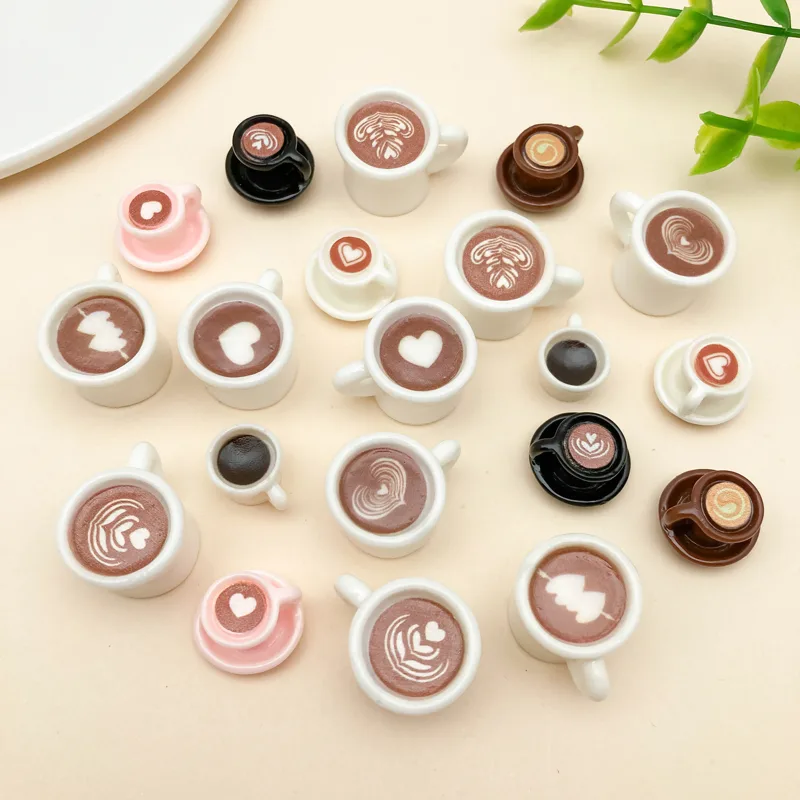 10/20 unids/lote lindo Latte A - Resin Art A Keychain reseña y precio