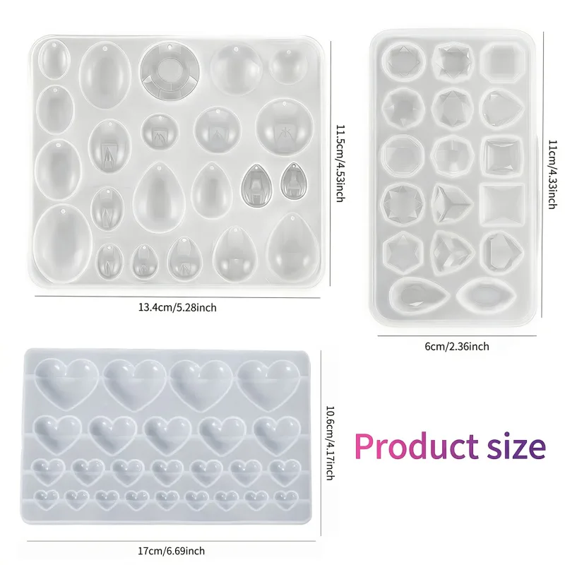 Paquete de 3 moldes de silicon - Resin Art Stone reseña y precio