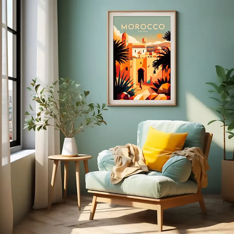 Póster artístico minimalista d - Resin Art Beach Theme reseña y precio