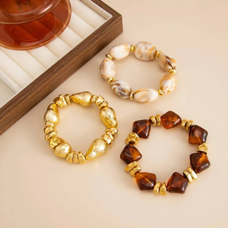 3 unids/set Y2K pulseras de cu - Resin Art Watch reseña y precio