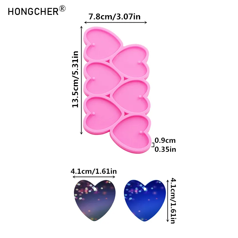 Molde de silicona de resina ep - Resin Art Heart reseña y precio