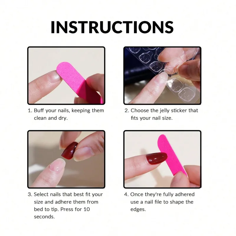 10 Uñas Postizas Cortas Cuadra - Resin Art And Deco reseña y precio